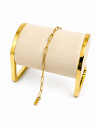 Pulsera de Clips Fina Dorado
