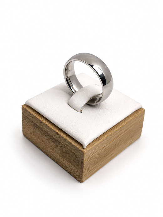 Anillo Liso Plateado