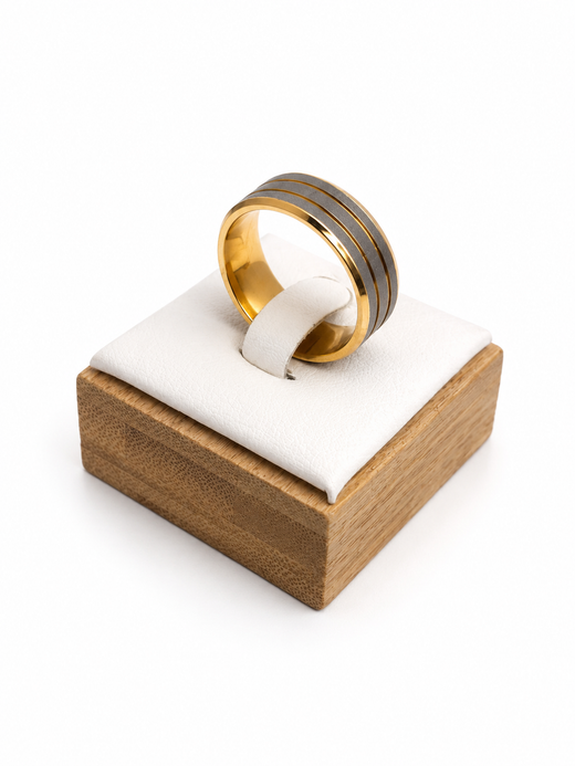 Anillo Argolla Glock Dorada