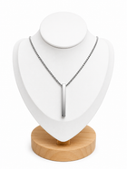 Collar con Dije Monolito Plateado